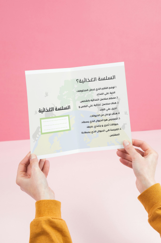 مطوية السلسلة الغذائية _ علوم