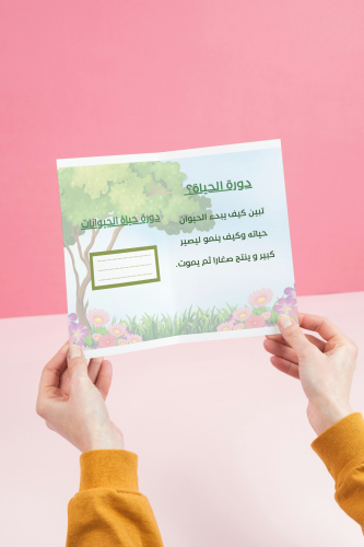 مطوية دورة حياة الحيوانات _علوم