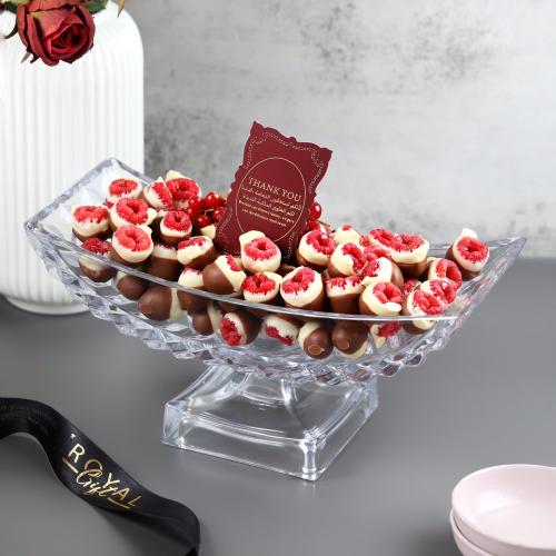 Crystal Roseberry Royal tray 100pc