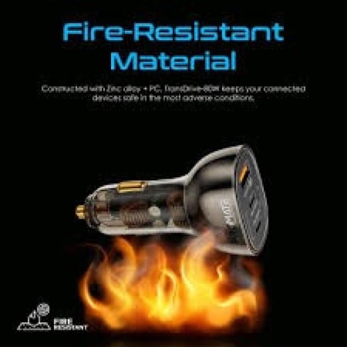 شاحن سيارة فعّال ومدمج بتصميم شفاف يوفر شحن سريع ب...