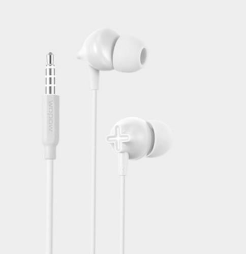 سماعة سلك wopow ستريو ابيض 3.5م
