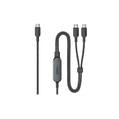 سلك انكر 2 في 1 تايب سي الى تايب سي بقوة 140 واط -...