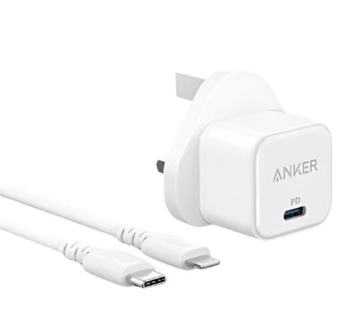 شاحن جداري 20w + كيبل (PD) ANKER