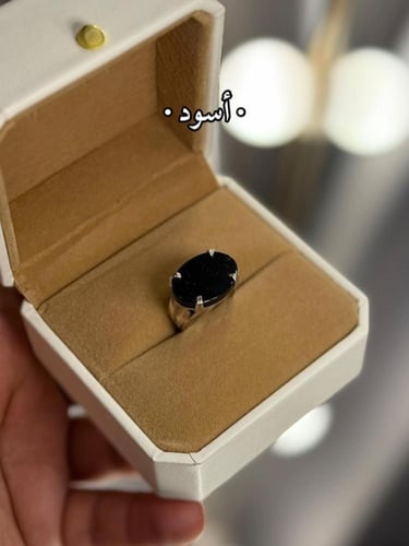 خواتم ملكيه رجاليه فضه خالص مع تغليف فاخر