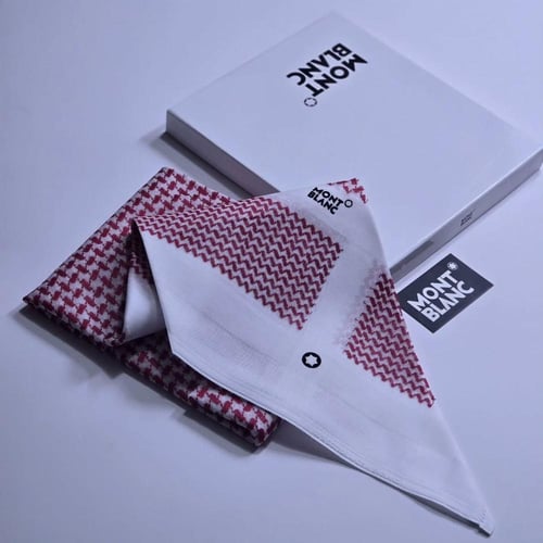 شماغ رجالي مونت بلانك احمر فاتح موديل 2026