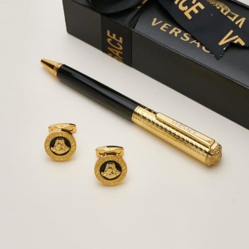 طقم قلم وكبك Versace
