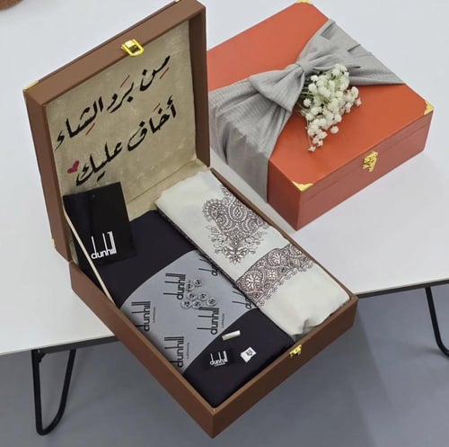 بوكس رجالي شتوي قماش مع شال