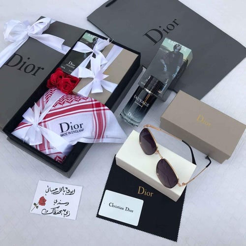 طقم هدية رجالية فخمة ماركة ديور