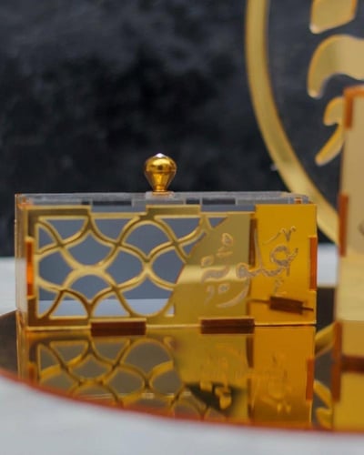 طقوم مباخر بالاسم طقم اكريلك زواج بالاسماء