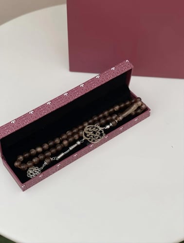 سبح بالاسم حسب الطلب مطليه بالفضة