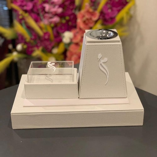 اطقم مباخر جلد بالاسماء - متجر ريفان