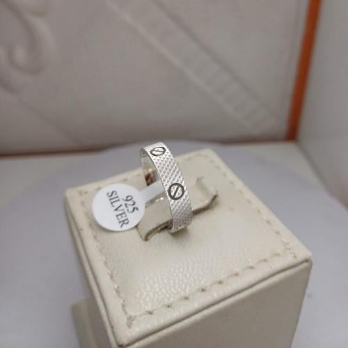 دبلة كارتير Cartier زركون باللون الفضي