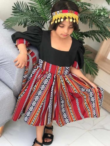 فساتين بنات يوم التاسيس السعودي