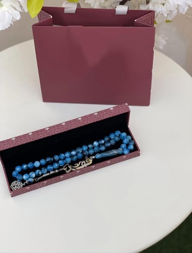 سبح بالاسم حسب الطلب مطليه بالفضة