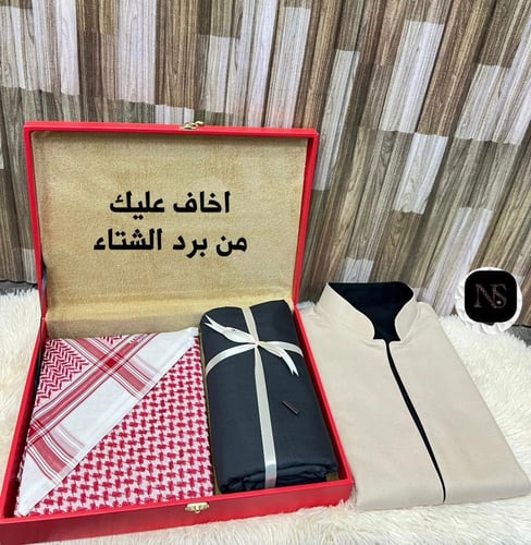 بوكس شتوي رجالي سديري ، قماش ، شماغ