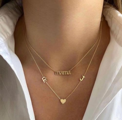 سلسال بالاسم مع قلب و حرفين