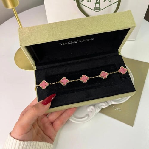 اساور فان كليف نسائية بتصميم 5 وردات