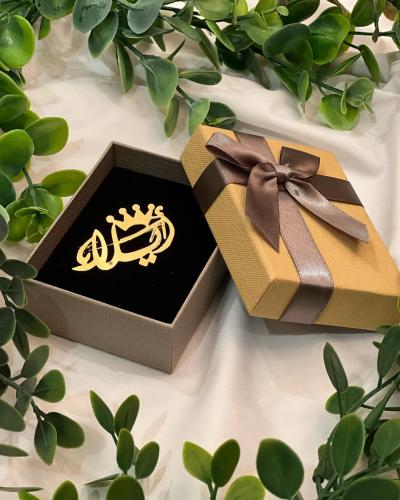 بروش للاطفال مطلي بالذهب أو الفضه