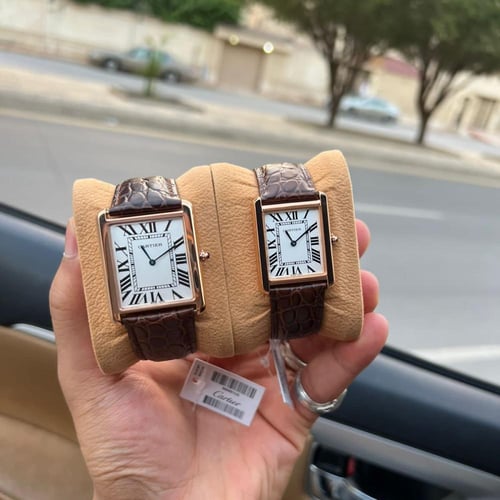 طقم ساعه رجالي وساعه نسائي ماركه كارتير