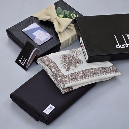 طقم شتوي قماش مع شماغ دنهل