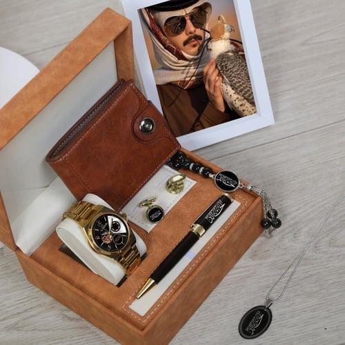 طقم ساعات رجالي بالاسم والصورة