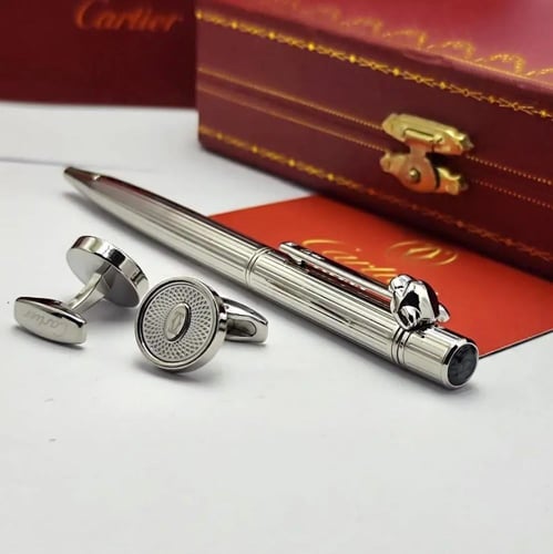 اطقم اقلام رجاليه مع كبكات ماركه كارتير