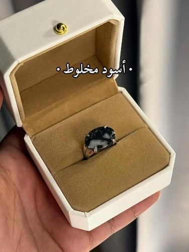 خواتم ملكيه رجاليه فضه خالص مع تغليف فاخر