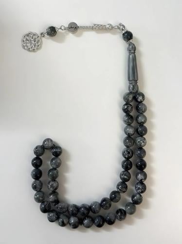 مسبحه رجاليه بالاسم لون رصاصي