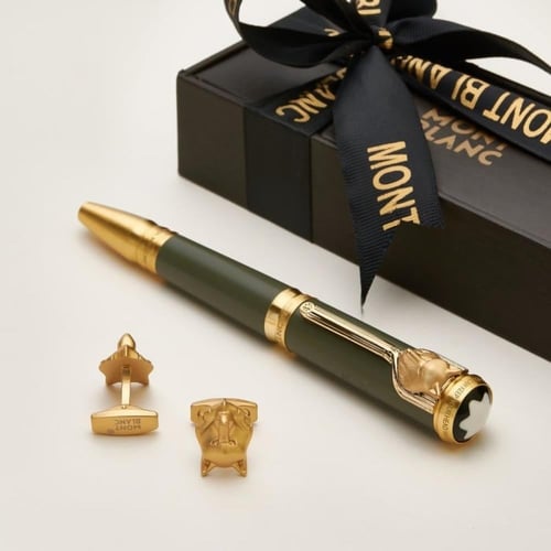 طقم رجالي قلم وكبك ماركه منت بلانك 2026