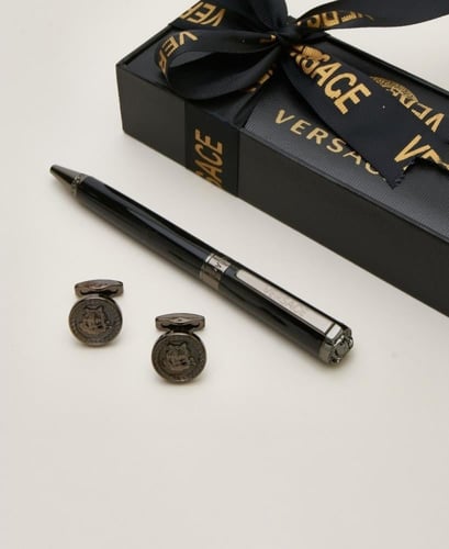 طقم قلم وكبك Versace