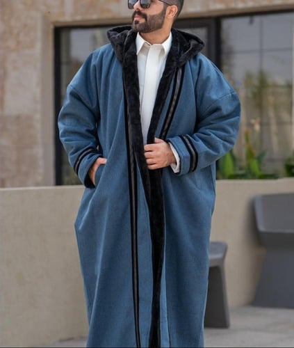 فروات شتوية رجالي لون كحلي