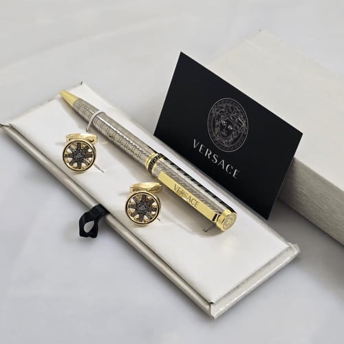 طقم قلم وكبك Versace
