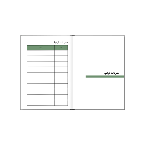 أجندة حفظ القران - مع تتبع شهري