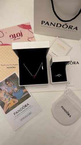 طقم سلسال وخاتم باندورا عودي