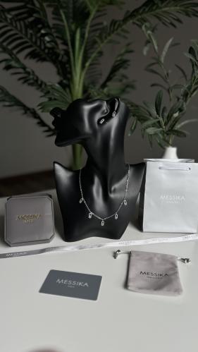 شوكر ميسيكا مع الحلق فضي