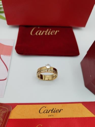 خاتم كارتير 2 ذهبي مع الملحقات