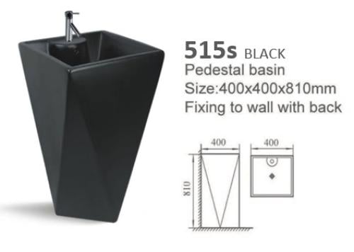 مغسلة برميل TATO مضلعة اسود مطفي TATO