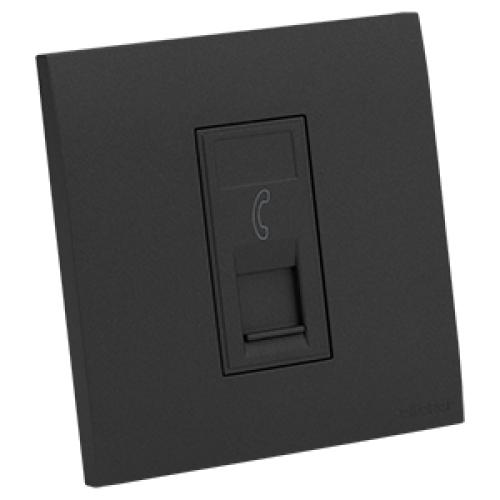 ماسه - فيش تليفون مفرد أسود 7*7