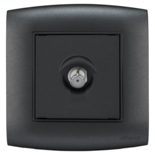 أمنية - فيش دش مفرد 7*7 أسود/أسود