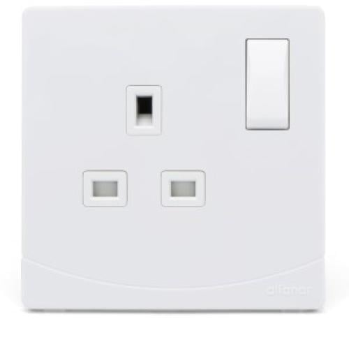 سيدرا - فيش بمفتاح 13 أمبير قطبين مفرد 7x7