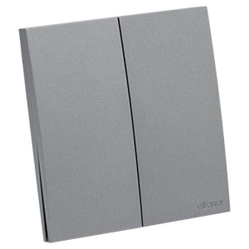 ماسه - مفتاح ثنائي عريض 16أ رمادي 7*7