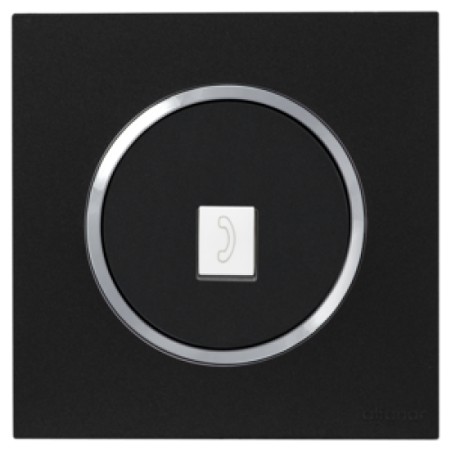 غرناطة - فيش تليفون مفرد أسود ج 7*7