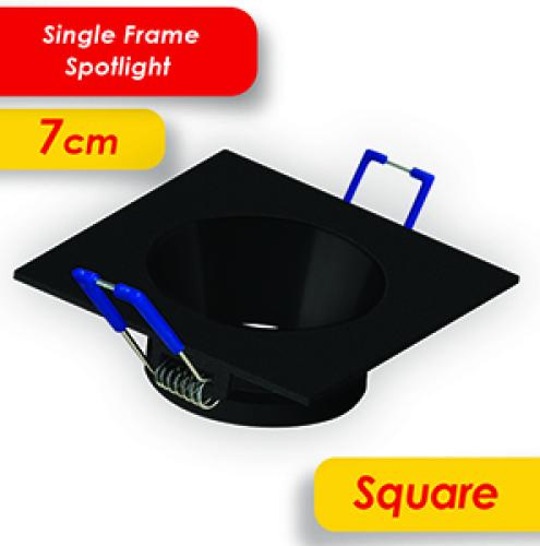 فريم سبوت مربع المنيوم اسود بعاكس اسود