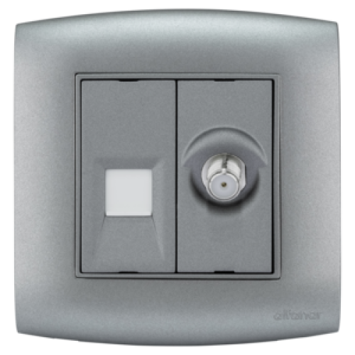 أمنية - فيش داتا + دش رمادي/رمادي