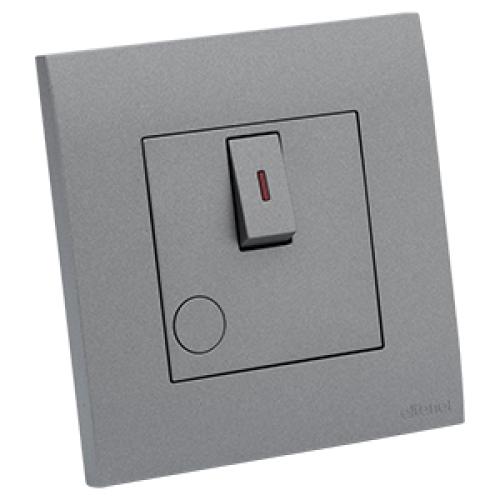 ماسه - وحدة توصيل20أبمفتاح ولمبة رمادي 7*7