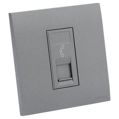 ماسا - فيش تلفون امريكي مفرد 7X7 رمادي