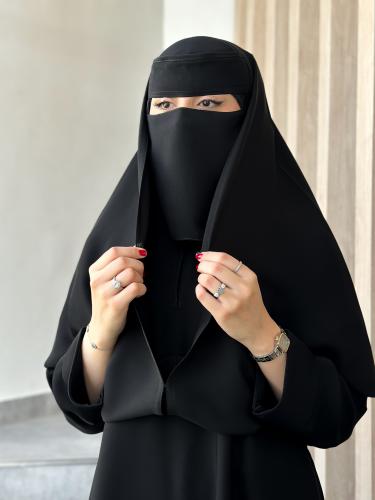 عباية 2 في واحد +نقاب اسلامي مجانًا
