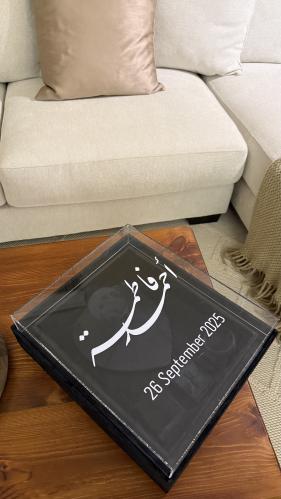 بوكس اكسسورات بغطاء اكريلك اسود