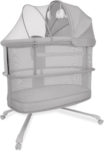 سرير أطفال بجانيب سرير الام