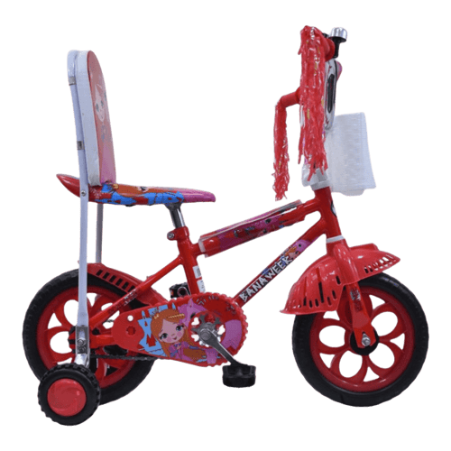 دراجة بنات مع عجلات مقاس 12